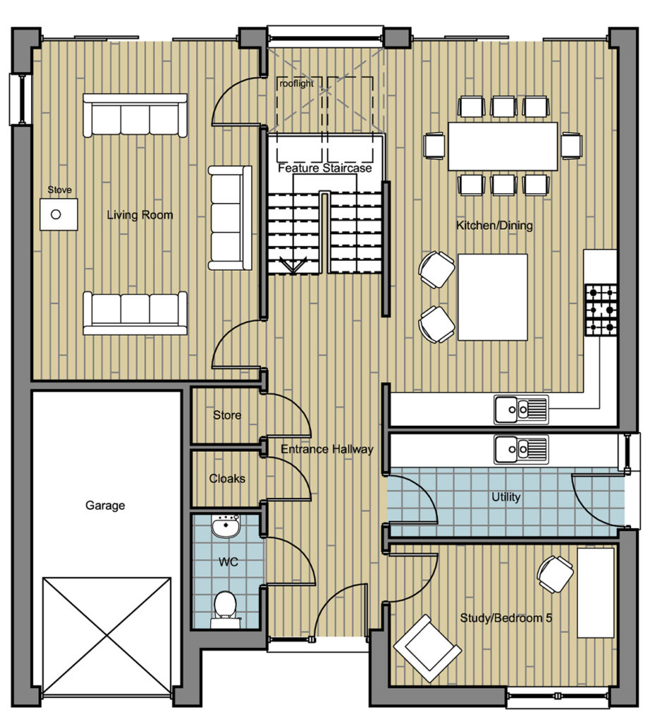 acharn plan of ground floor